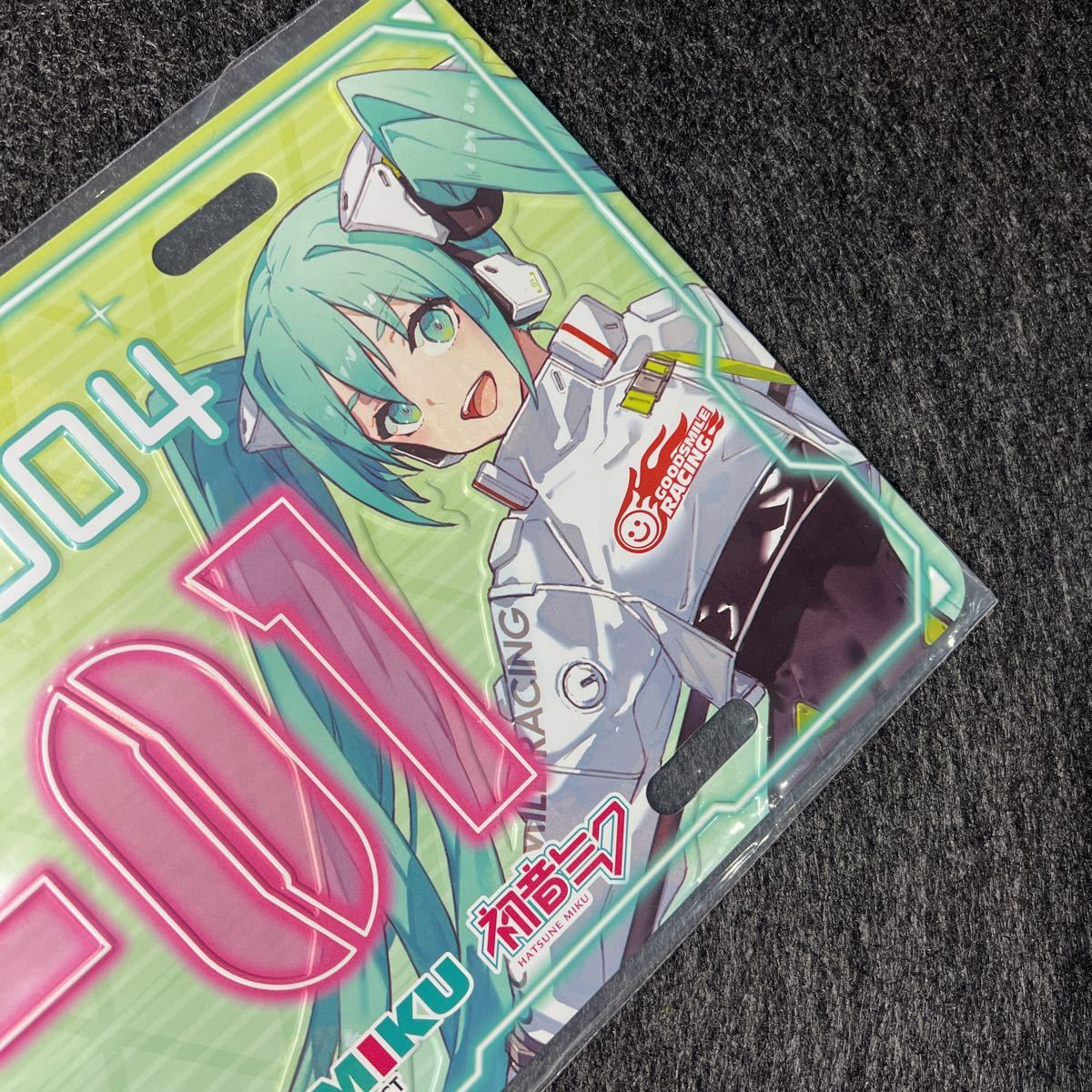 新品未開封■初音ミク■SUPER GT■グッドスマイルレーシング■レーシングミク2022 アルミ ナンバープレート■RACINGMIKU■figma■GSRの画像2