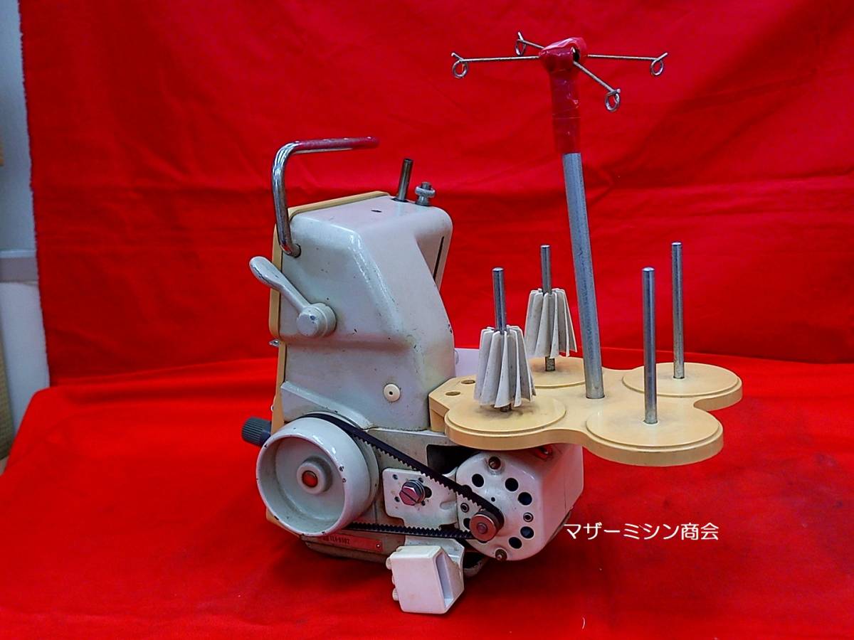 ☆レトロ brother ブラザー ホームロック 1本針2本糸 ロックミシン TE・動作品・縫えます_画像7