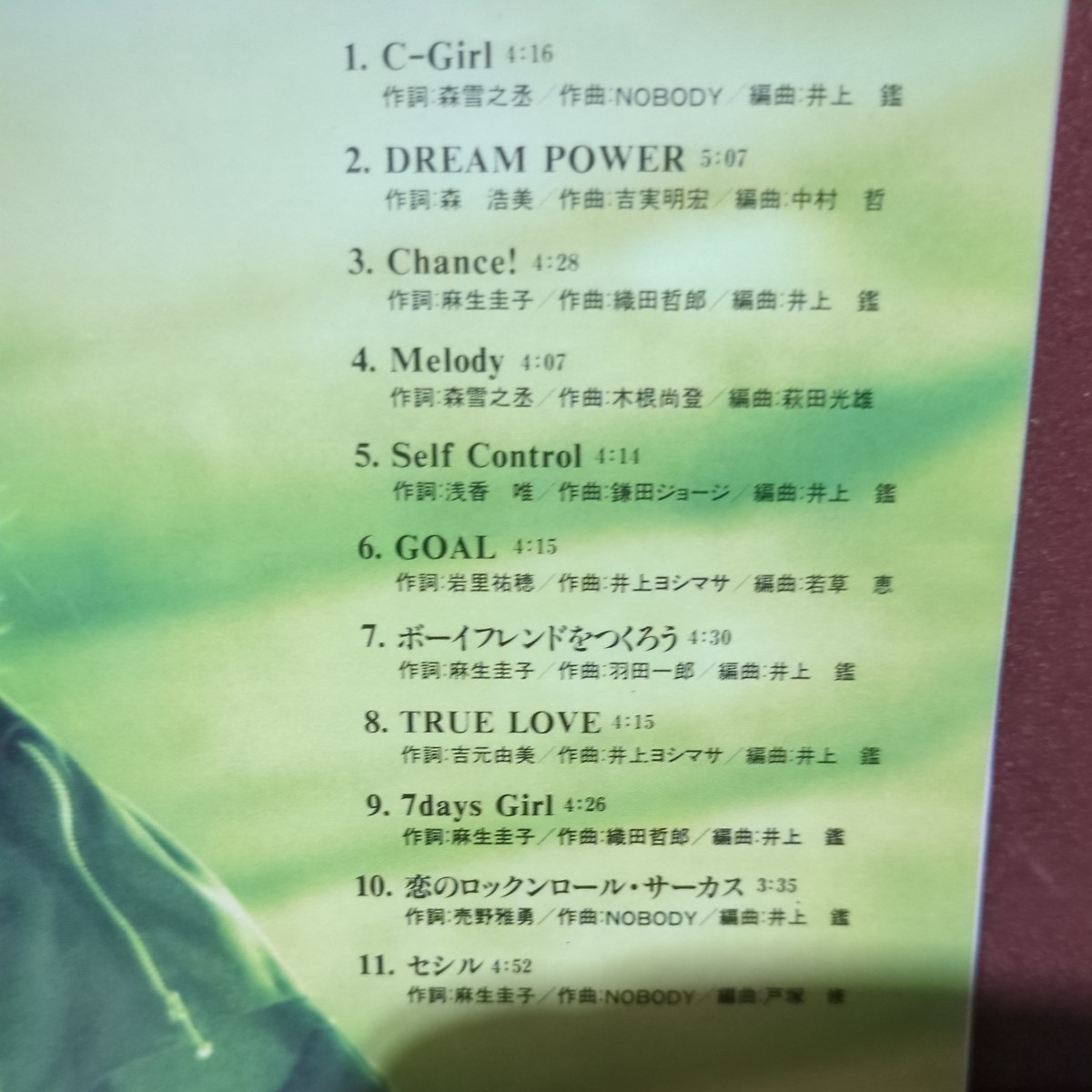 ■T32■ 浅香唯 のアルバム「サンクス ア ロット」ブックレットにヤブレあり。_画像2