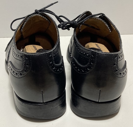 Berwick×ユニバーサルランゲージ 別注 革靴 ドレスシューズ 7(25cm) セミブローグ メダリオン 黒_画像8