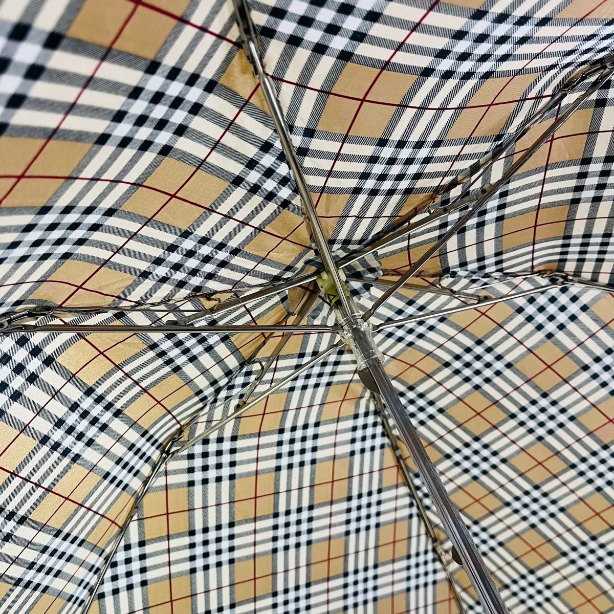 折りたたみ傘 チェック柄  雨傘 