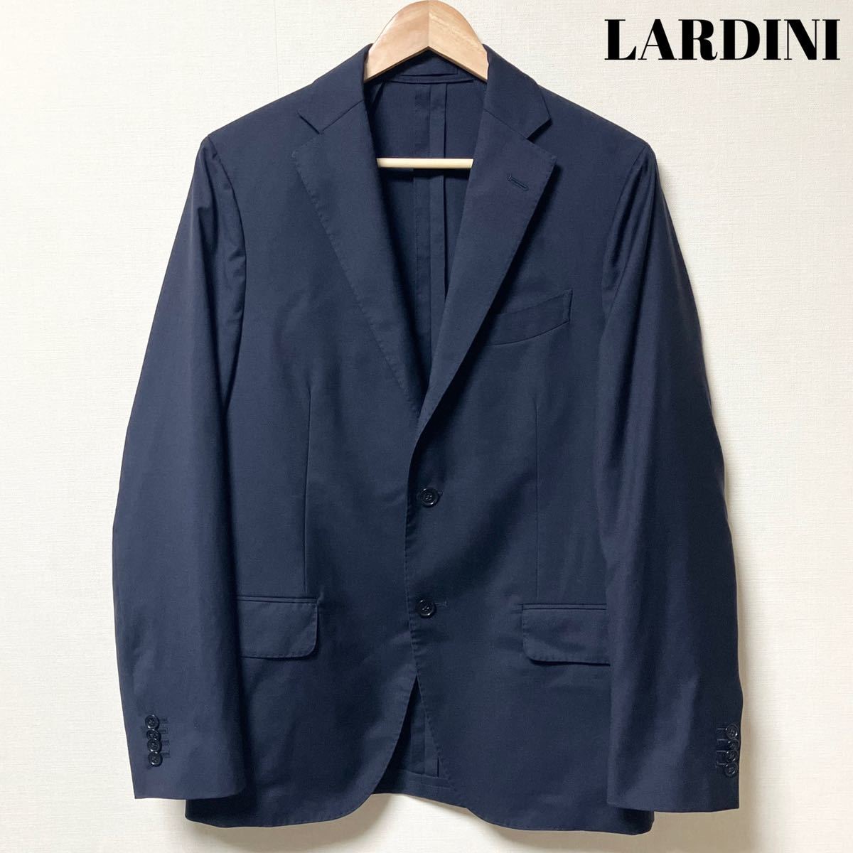 極美品 LARDINI ラルディーニ テーラードジャケット ネイビー 紺