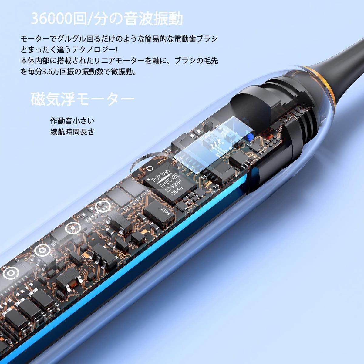 【大特価】電動歯ブラシ 音波歯ブラシ 電動歯磨き オートタイマー機能搭載