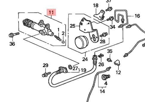 新品 純正　正規品 ホンダ NSX クラッチレリーズシリンダー スレーブシリンダー NA1NA2 clutch release cylinder Slave cylinder_画像2