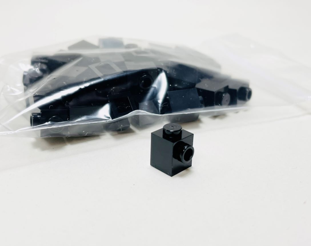 [ новый товар не использовался ] Lego LEGO блок 1 поверхность stud pochi1x1 черный чёрный 50 шт 1×1