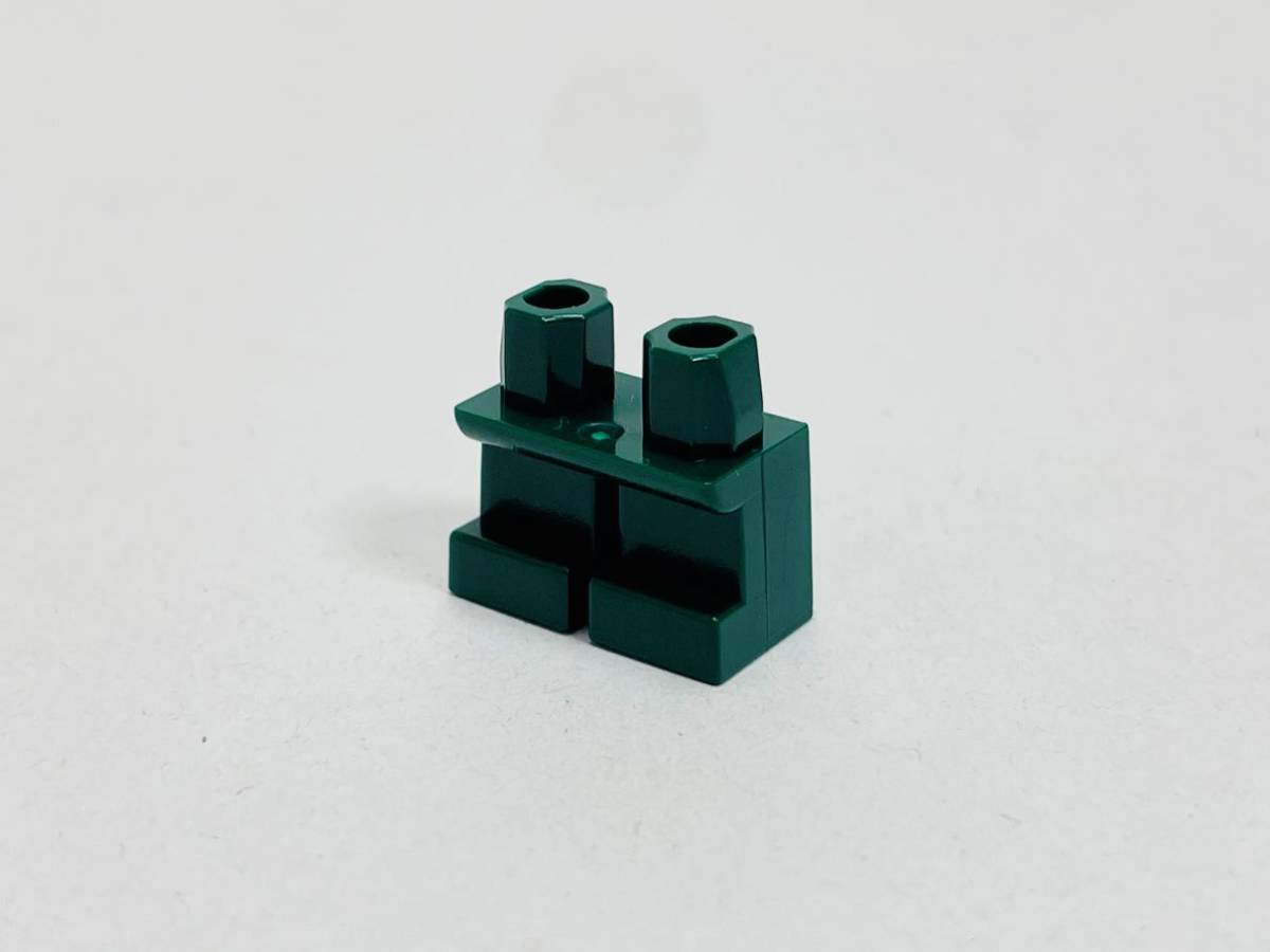 【新品未使用】レゴ　LEGO　ミニフィグ　ショートレッグ　レッグ　足　脚　ダークグリーン_画像1