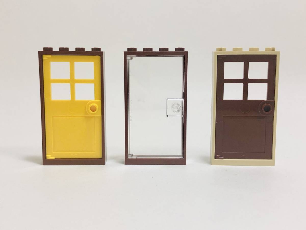 【新品未使用】レゴ LEGO ドア 1x4x6 ブラウン系 ３つの画像1