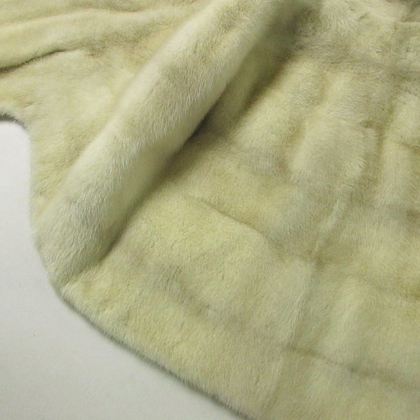 売切り!!★r6fu022508★VENINI FURS パールミンク ポンチョ系 超大判ショール ストール 裏地難あり_画像5