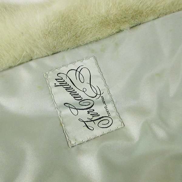 売切り!!★r6fu022508★VENINI FURS パールミンク ポンチョ系 超大判ショール ストール 裏地難あり_画像9