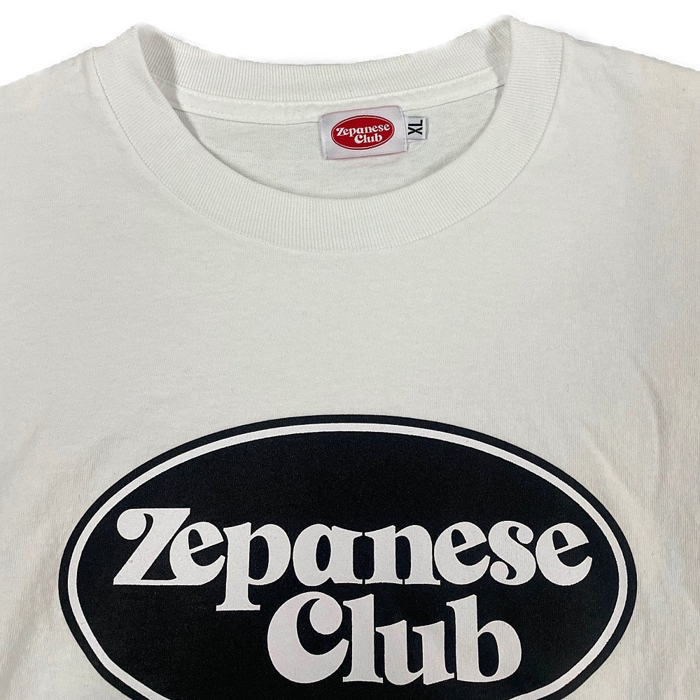 Zepanese Club ゼパニーズクラブ ロゴ プリント 半袖Ｔシャツ ホワイト サイズXL 正規品 / B4648_画像6