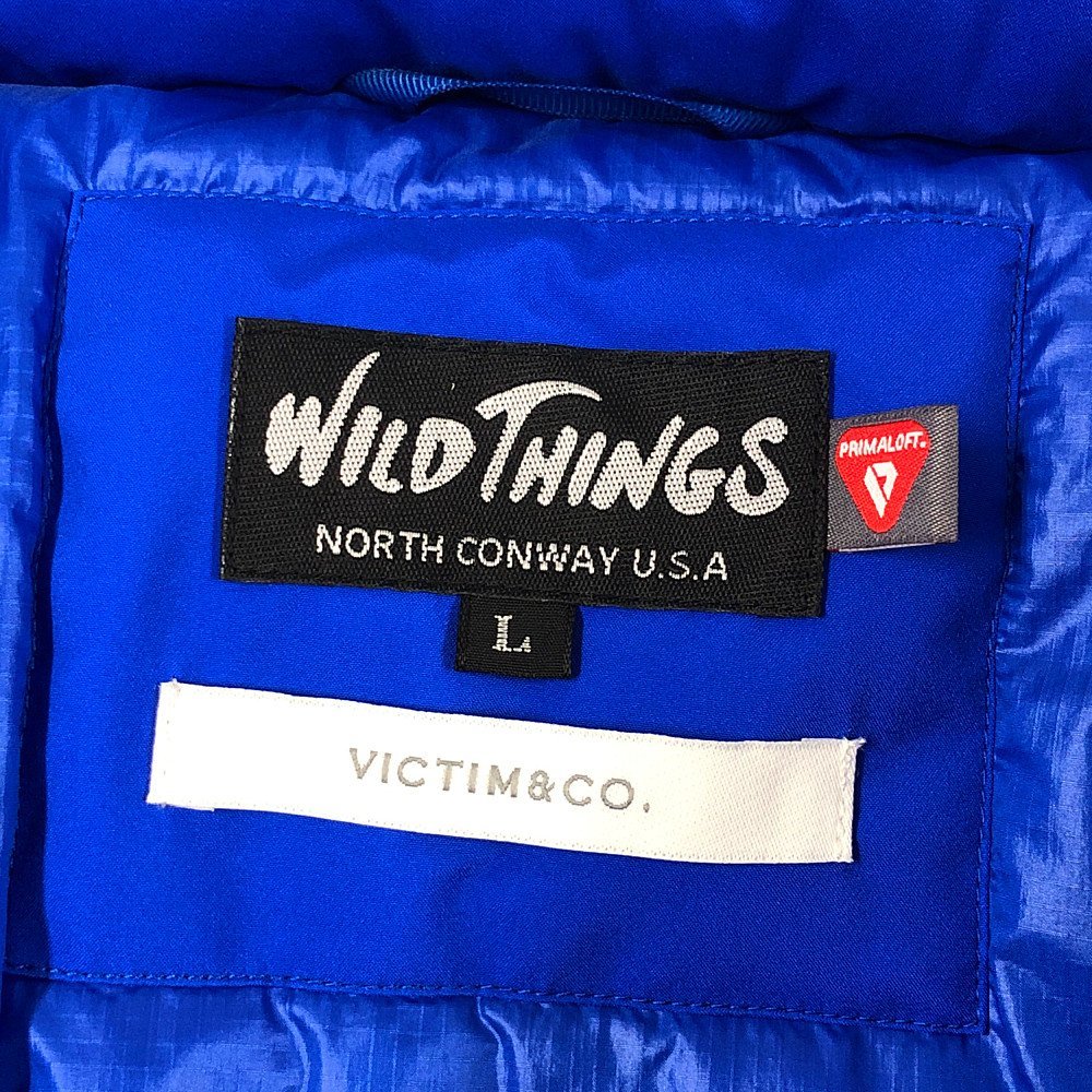 VICTIM ヴィクティム ×WILD THINGS HAPPY JACKET ハッピージャケット ブルー サイズL 正規品 / 33012_画像6