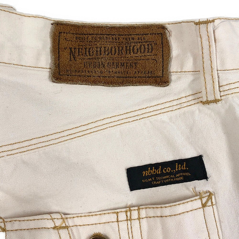 NEIGHBORHOOD ネイバーフッド 12AW DUCK HARBOR/C-PT キャンバス ペインダー パンツ 生成り色 サイズS 正規品 / B4514_画像3