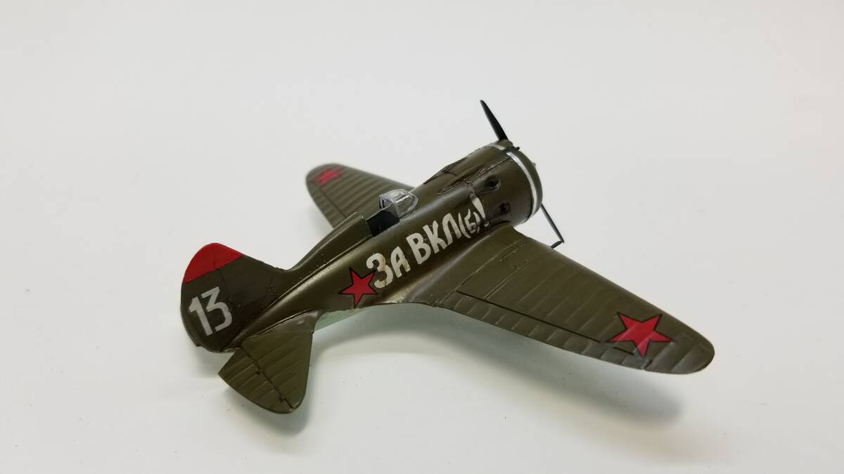 送料込み_委託販売品)I級工房製_MATCHBOX 1/72 ポリカルポフ I-16_塗装済み完成品_画像4