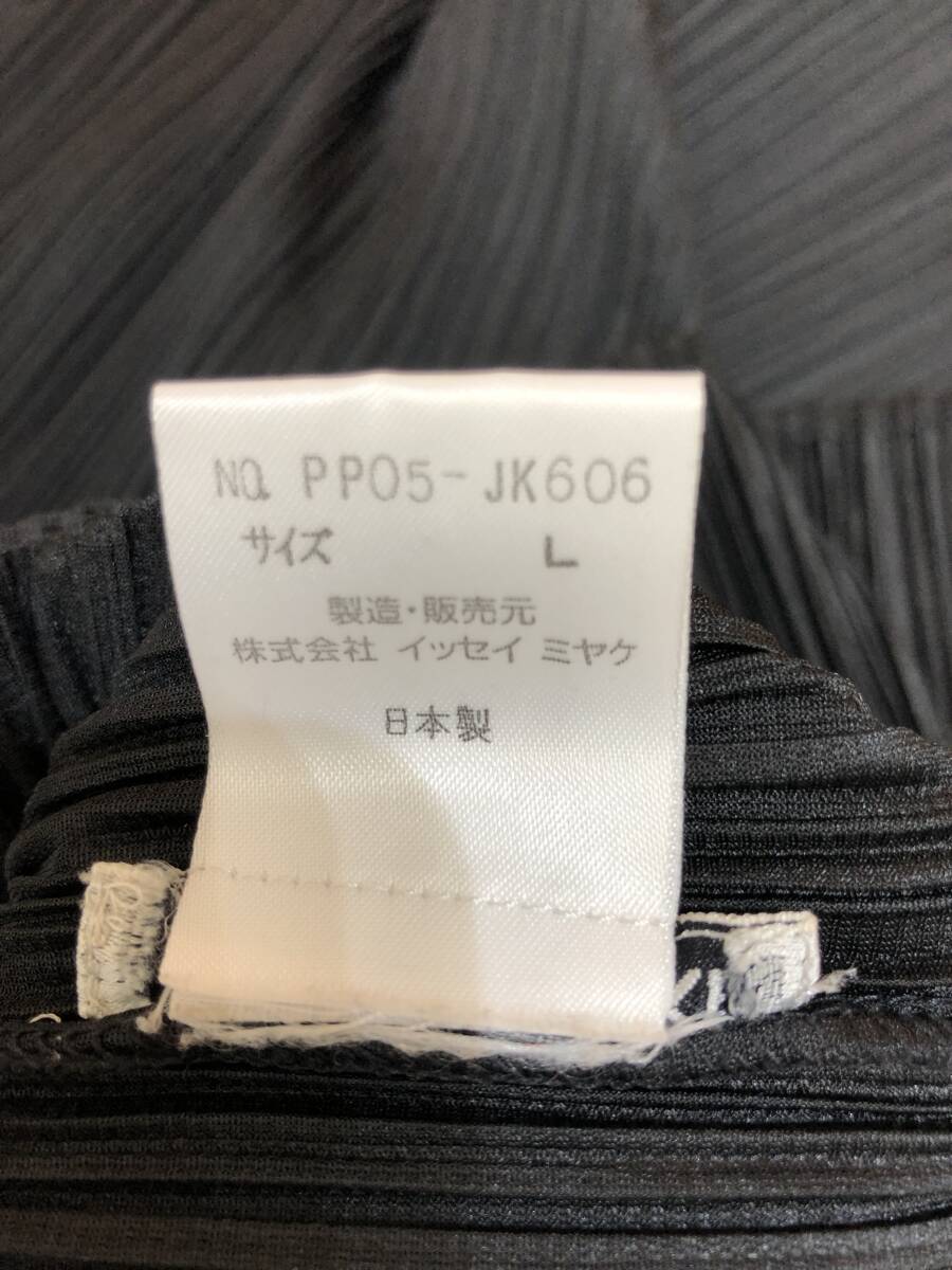 883☆ISSEY MIYAKE☆イッセイミヤケ☆ループボタン スキッパー カットソー【Ｌ】黒_画像7