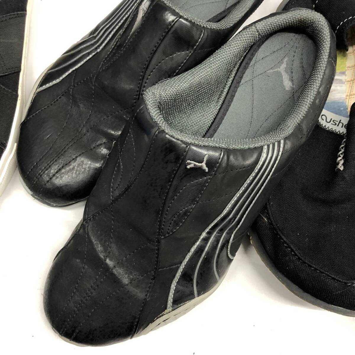 1円 まとめ売り Yves Saint Laurent PUMA サンローラン プーマ 等 靴 スニーカー 20点 大量 セット ブランド ⑧_画像6