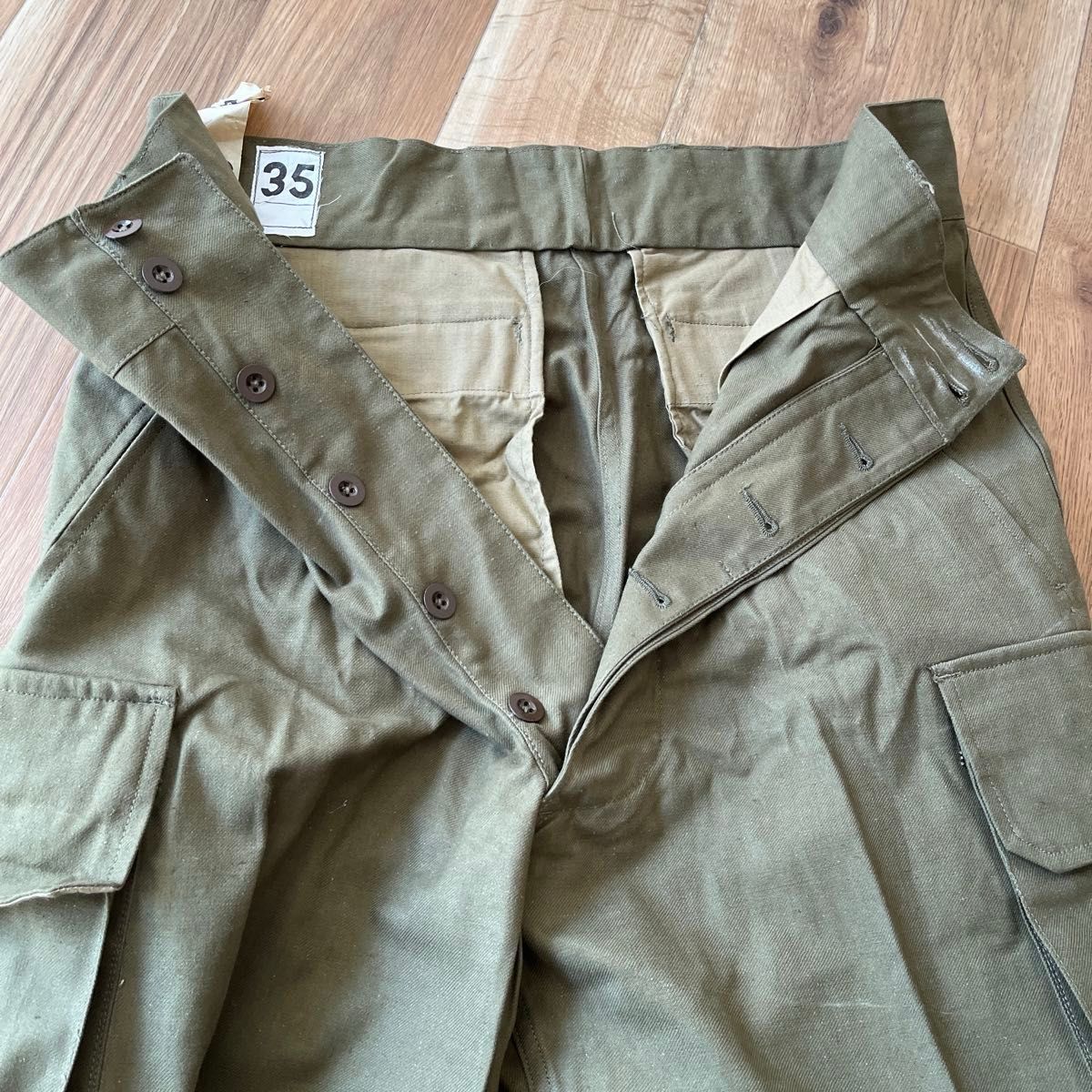 50年代 フランス軍M47前期型 デッドストック新品 サイズ35 紙 50年代 フランス軍M47前期型 デッドストック新品 サイズ35 紙