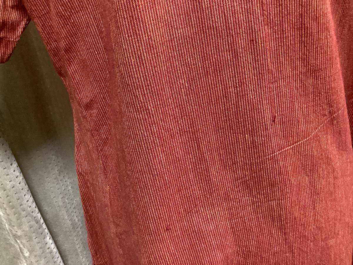 SALE アジア チュニック(ワンピース) 鳥と犬のかわいい刺繍入り　木綿エスニック民族衣装古着_織り傷が少しあります。