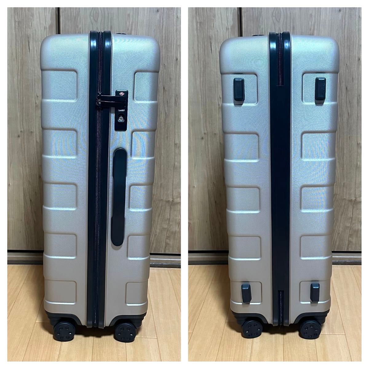 美品】 無印良品 キャリーケース スーツケース 62L ベージュ TSA 美品】 無印良品 キャリーケース スーツケース 62L ベージュ TSA