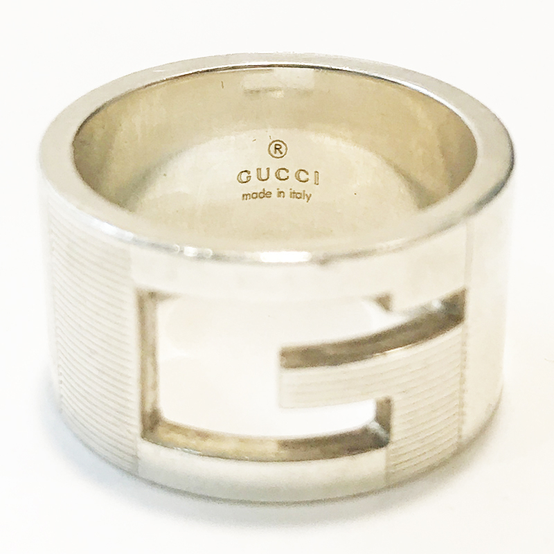 qoj.1605 GUCCI グッチ SV925 シルバー Gリング 14.5号 メンズ 指輪 アクセサリー_画像5