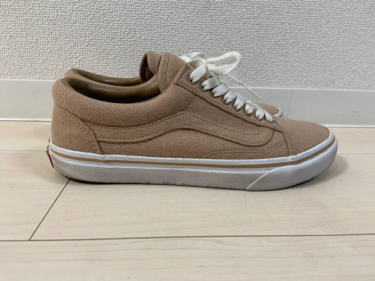 MISTER GENTLEMAN VANS V36MRG バンズ オールドスクール×ミスタージェントルマン 別注コラボスニーカー 26.5cm ベージュの画像4