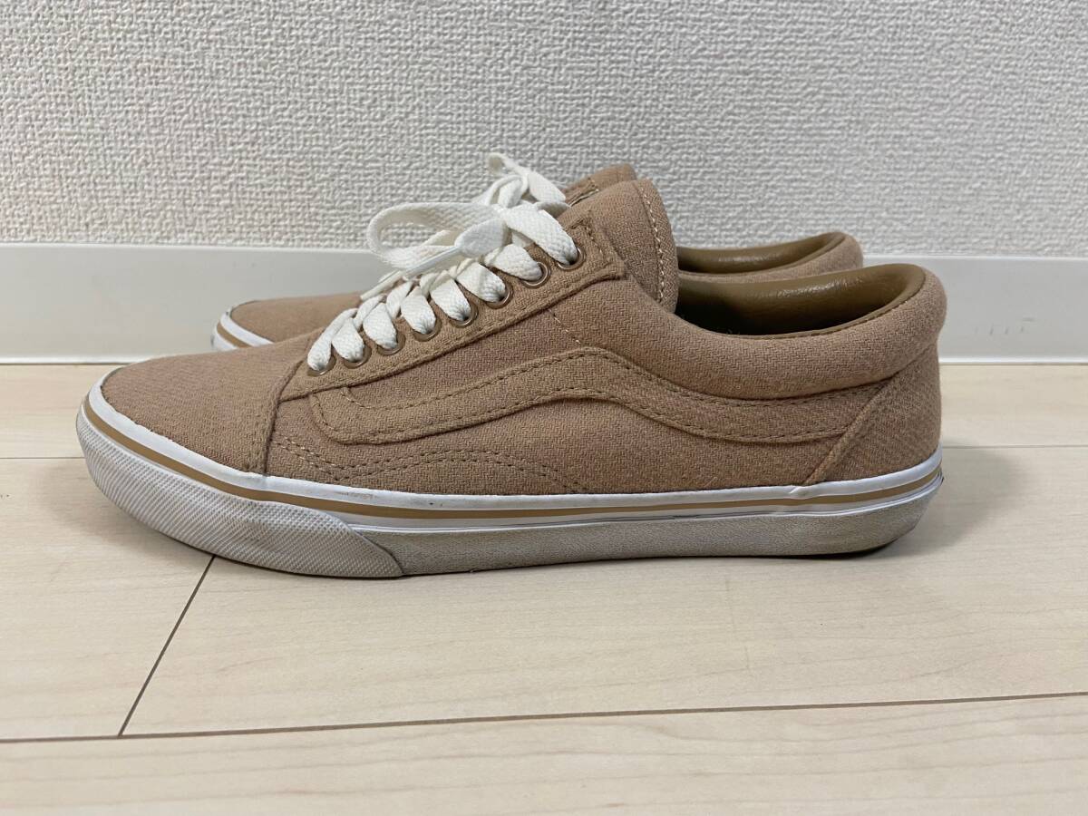 MISTER GENTLEMAN VANS V36MRG バンズ オールドスクール×ミスタージェントルマン 別注コラボスニーカー 26.5cm ベージュの画像5