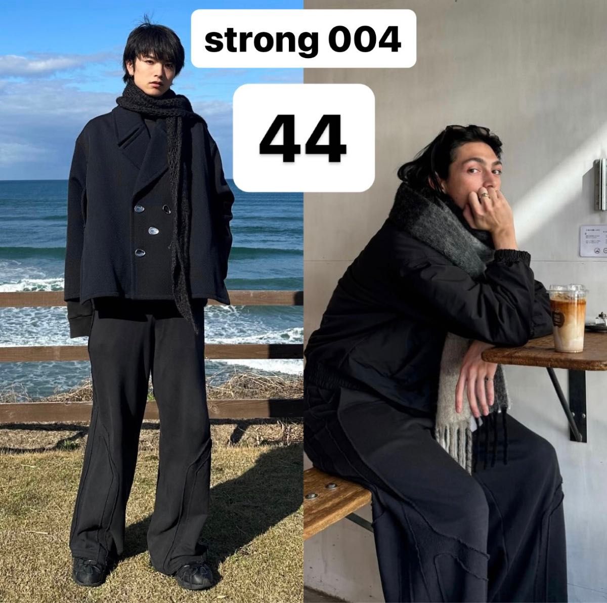 【最終値下げ】STRONG 004 TROUSERS pants (BLACK)