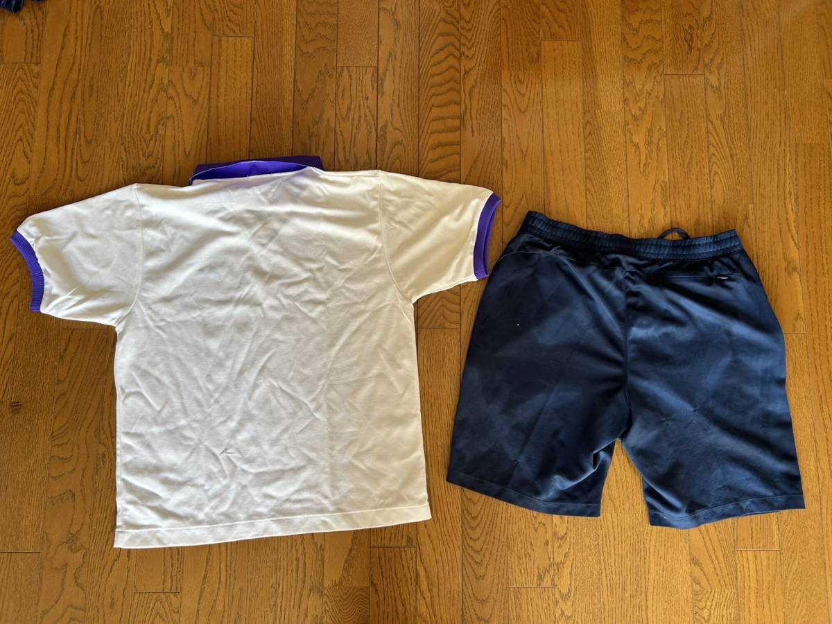 17　体操服　襟付半袖ポロシャツ　ハーフパンツ　L-LLサイズ　２枚set　eco_画像2