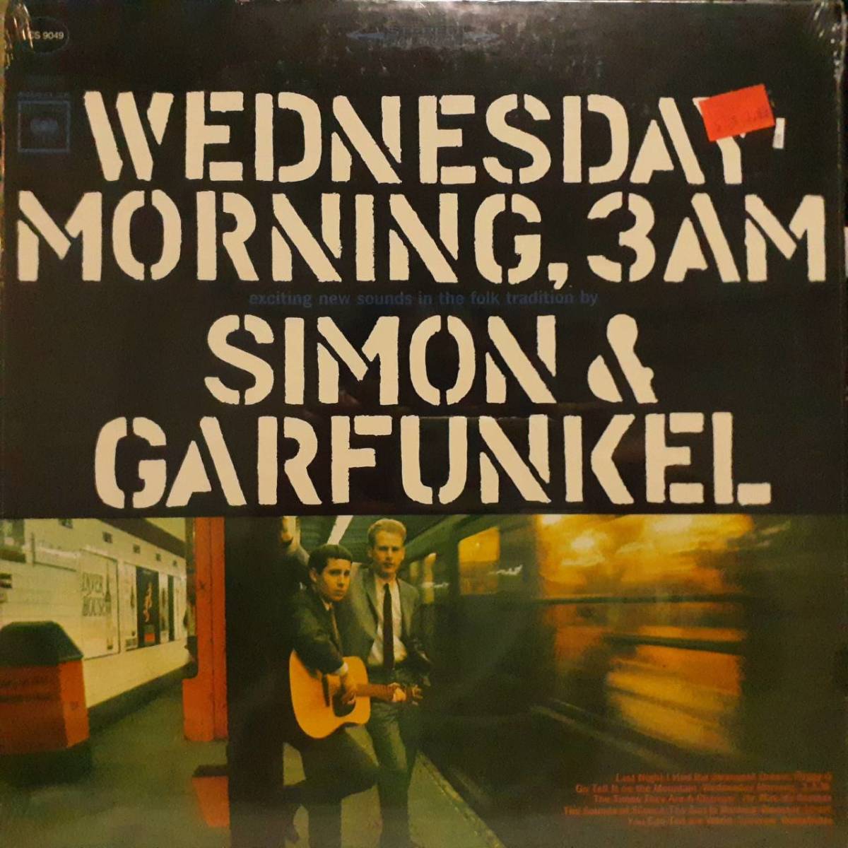 奇跡 未開封シールド 米COLUMBIA盤LP！Simon&Garfunkel /Wednesday Morning, 3A.M. 1960年代 CS9049 裏にMONO CL 2249表記 Paul Art Sealedの画像1