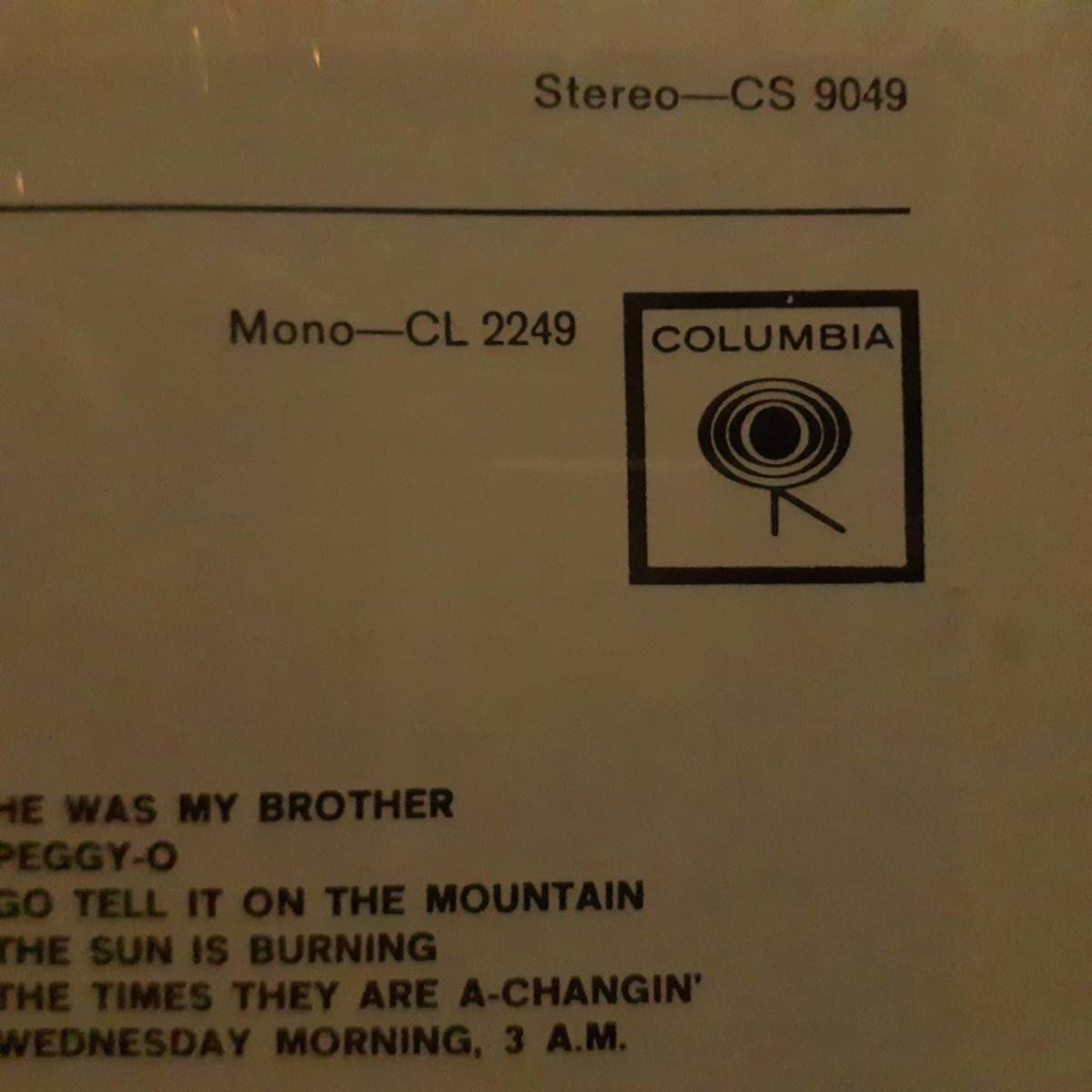 奇跡 未開封シールド 米COLUMBIA盤LP！Simon&Garfunkel /Wednesday Morning, 3A.M. 1960年代 CS9049 裏にMONO CL 2249表記 Paul Art Sealedの画像2