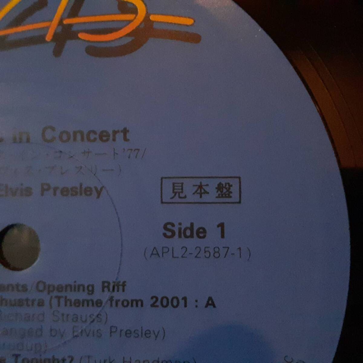 PROMO日本RCA盤2LP帯付き 見本盤 Elvis Presley / Elvis In Concert '77 1977年 RCA-9139~40 エルヴィス・プレスリー イン・コンサート'77_画像1