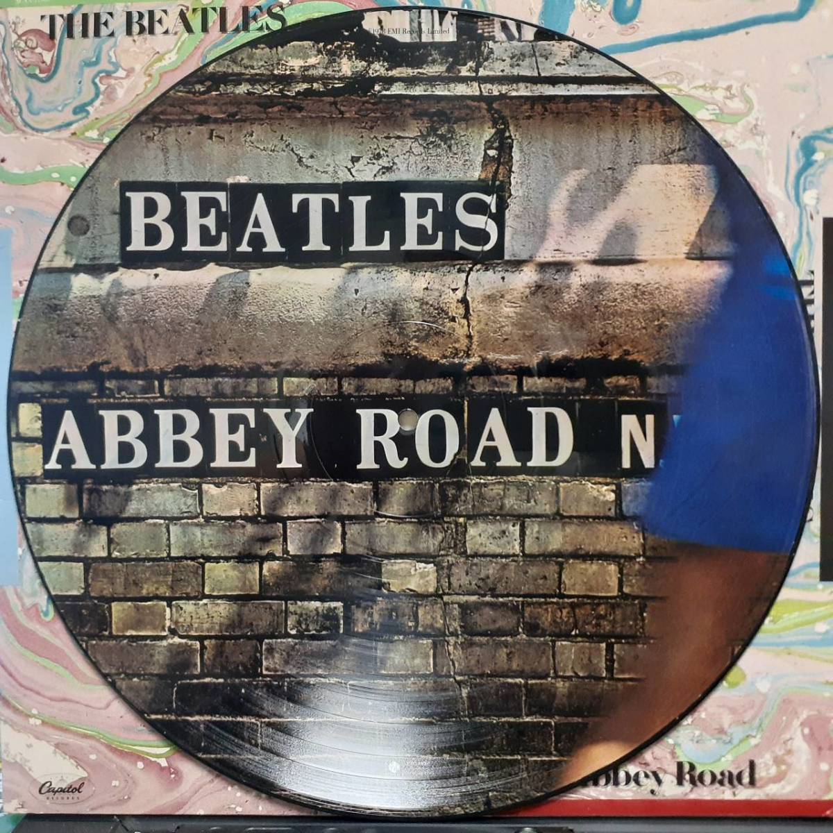 限定ピクチャー盤！米CAPITOLオリジLP！Beatles / Abbey Road 1978年 SEAX-11900 ビートルズ アビー・ロード John Lennon Picture Discの画像3