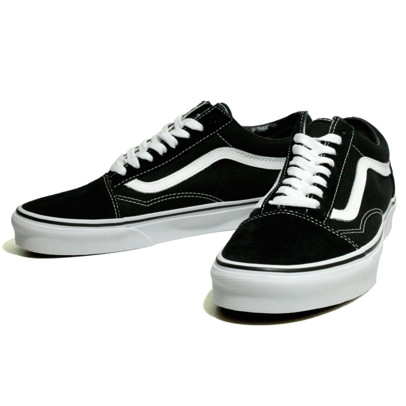 新品 VANS バンズ US アメリカ企画 OLDSKOOL オールドスクール 定番 Black 黒白 レディース スニーカー US6（24cm）