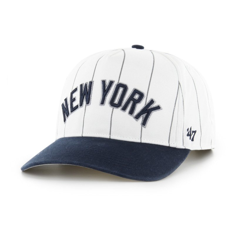 新品 47 HITCH ニューヨークヤンキース Yankees スナップバックキャップ プレカーブドバイザー 5パネル ツートン 2トーン ピンストライプ
