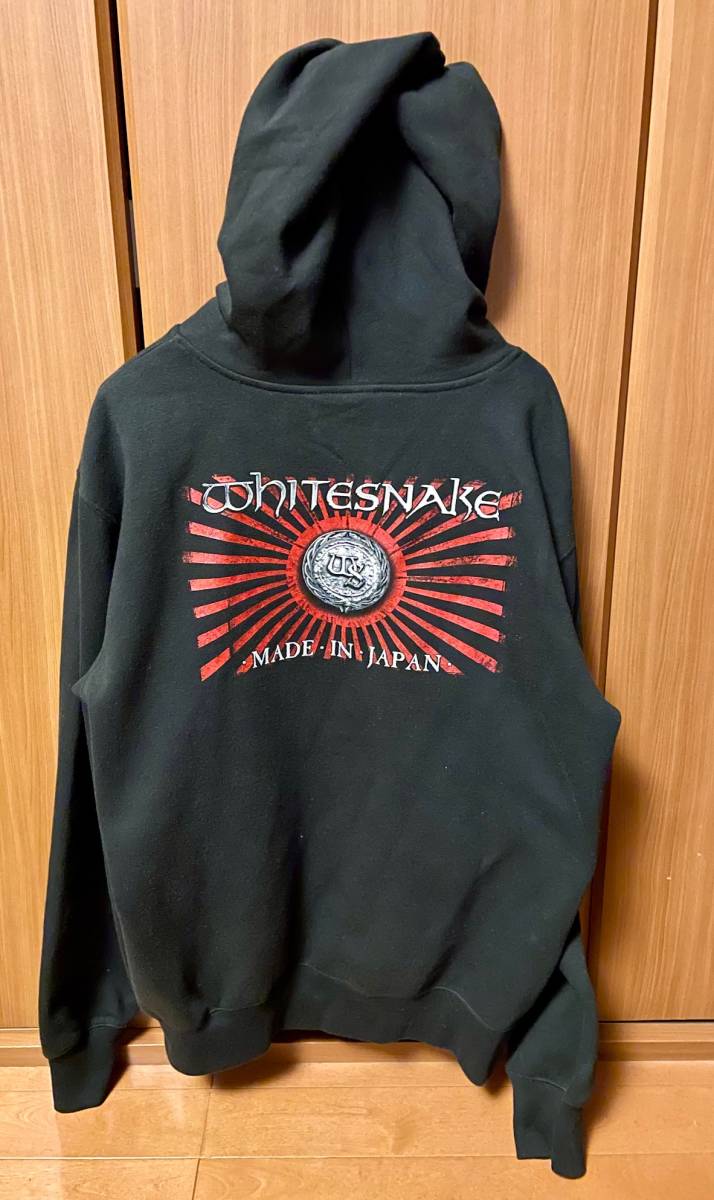 [Hoodie Zipper パーカー M] Whitesnake ホワイトスネイク Made In Japan Blu-ray付属品_画像2