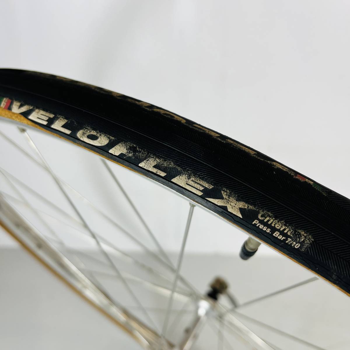 NA4647 ロードバイク ホイール FIAMME タイヤ VELOFLEX ハブ Campagnolo 自転車 検K_画像2