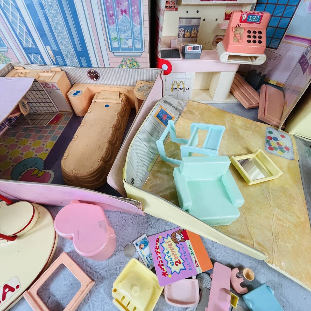 NA4754 リカちゃんハウス マクドナルド 女児玩具 おもちゃ 人形 まとめ売り タカラトミー ジャンク品 検K_画像7