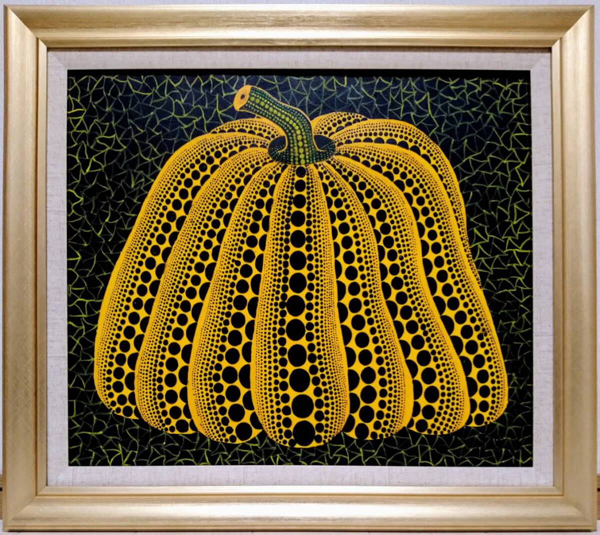 Yahoo!オークション - 【F10号】草間彌生【Pumpkin】手描き大型 Yahoo!オークション - 【F10号】草間彌生【Pumpkin】手描き大型