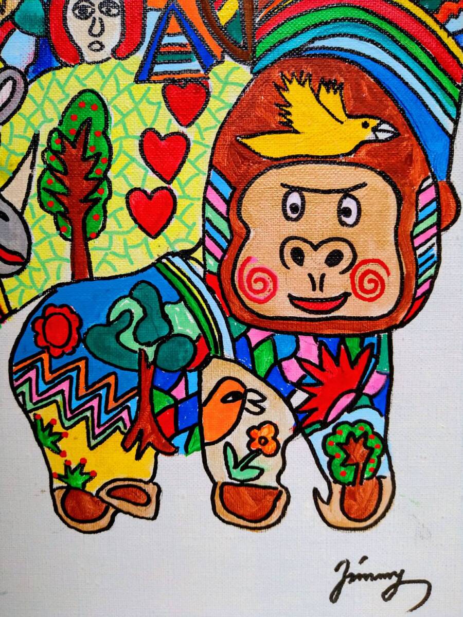 Yahoo!オークション - 【F10号】ジミー大西【Gorilla(ゴリラ Yahoo!オークション - 【F10号】ジミー大西【Gorilla(ゴリラ