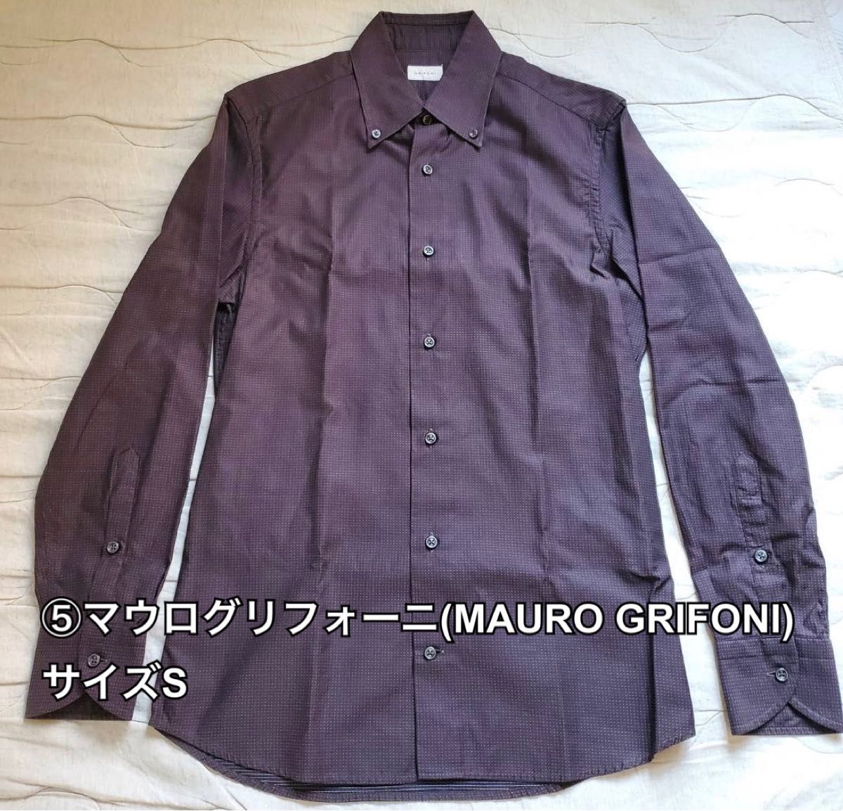 ⑤マウログリフォーニ(MAURO GRIFONI) 長袖シャツ　サイズS