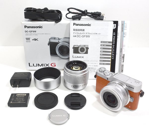 ★元箱付！Panasonic パナソニック LUMIX ルミックス DC-GF9W ダブルレンズキット ミラーレス一眼カメラ 美品！★_画像1