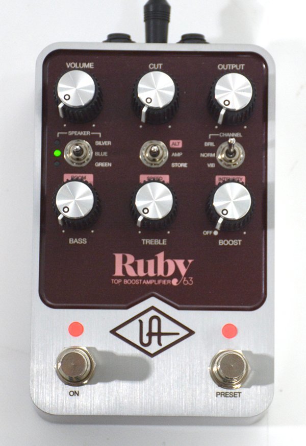 ★新品同様！Universal Audio ユニバーサルオーディオ UAFX Ruby '63 Top Boost Amplifier 元箱付！★_画像3