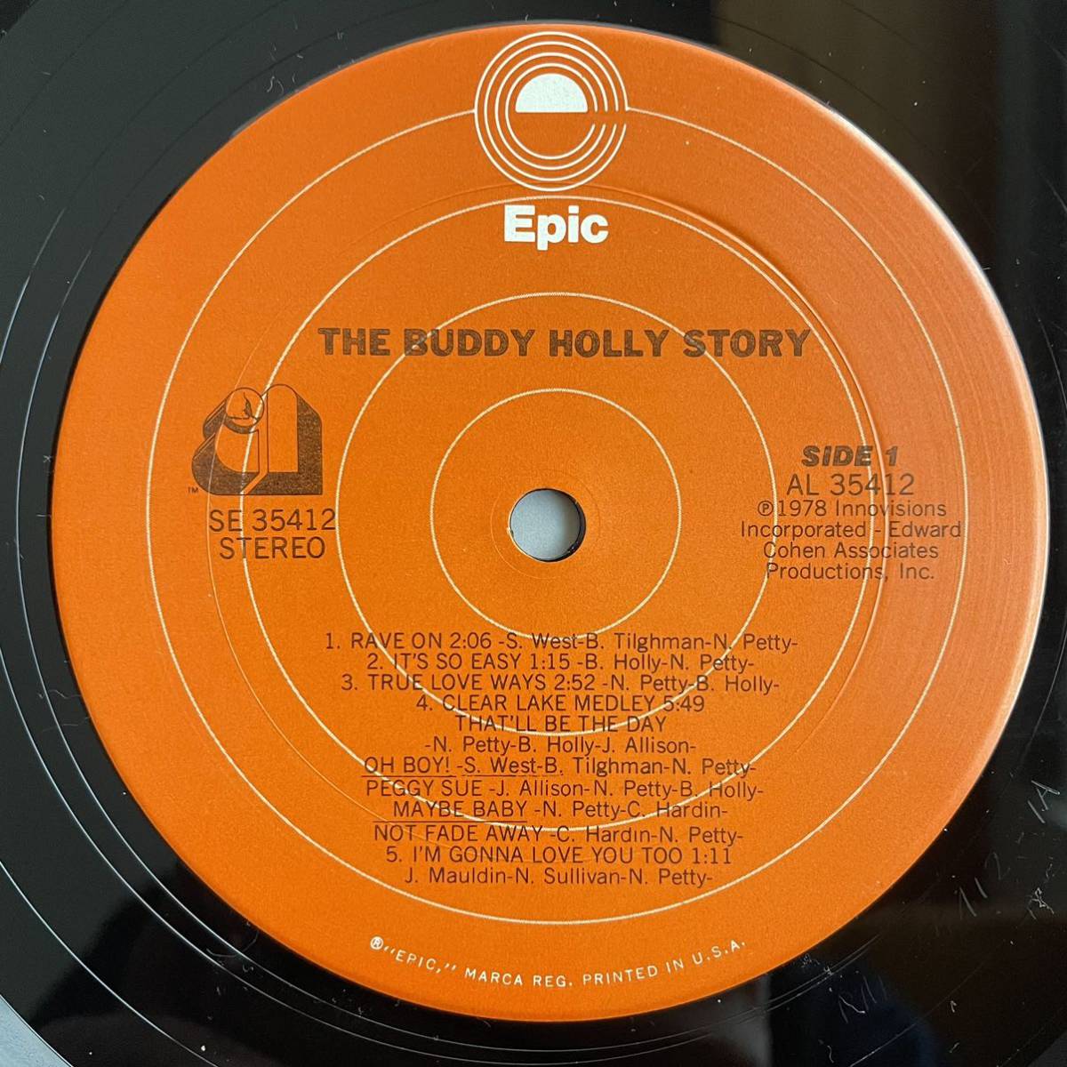 USorg 橙ラベル OST Buddy Holly Story バディホリーストーリー Sam Cooke サムクック R&R ロカビリー　レコード LP アナログ盤_画像3