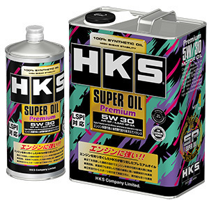 【HKS】スーパーオイルプレミアム（API/SP 規格品 LSPI対応) 100%シンスティック 5W30 4L缶_画像1