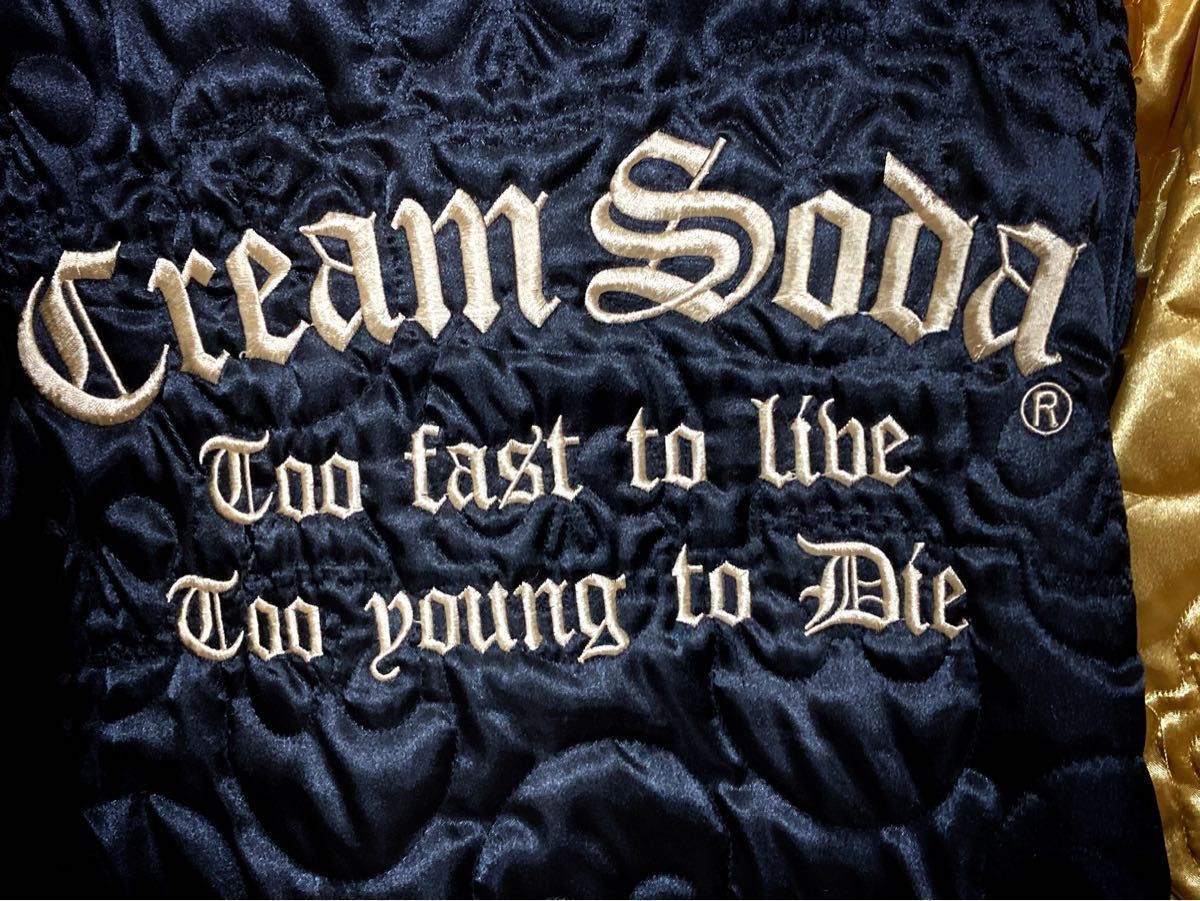 クリームソーダ 40周年記念限定 リバーシブル 刺繍 スカジャン クリームソーダ 40周年記念限定 リバーシブル 刺繍 スカジャン