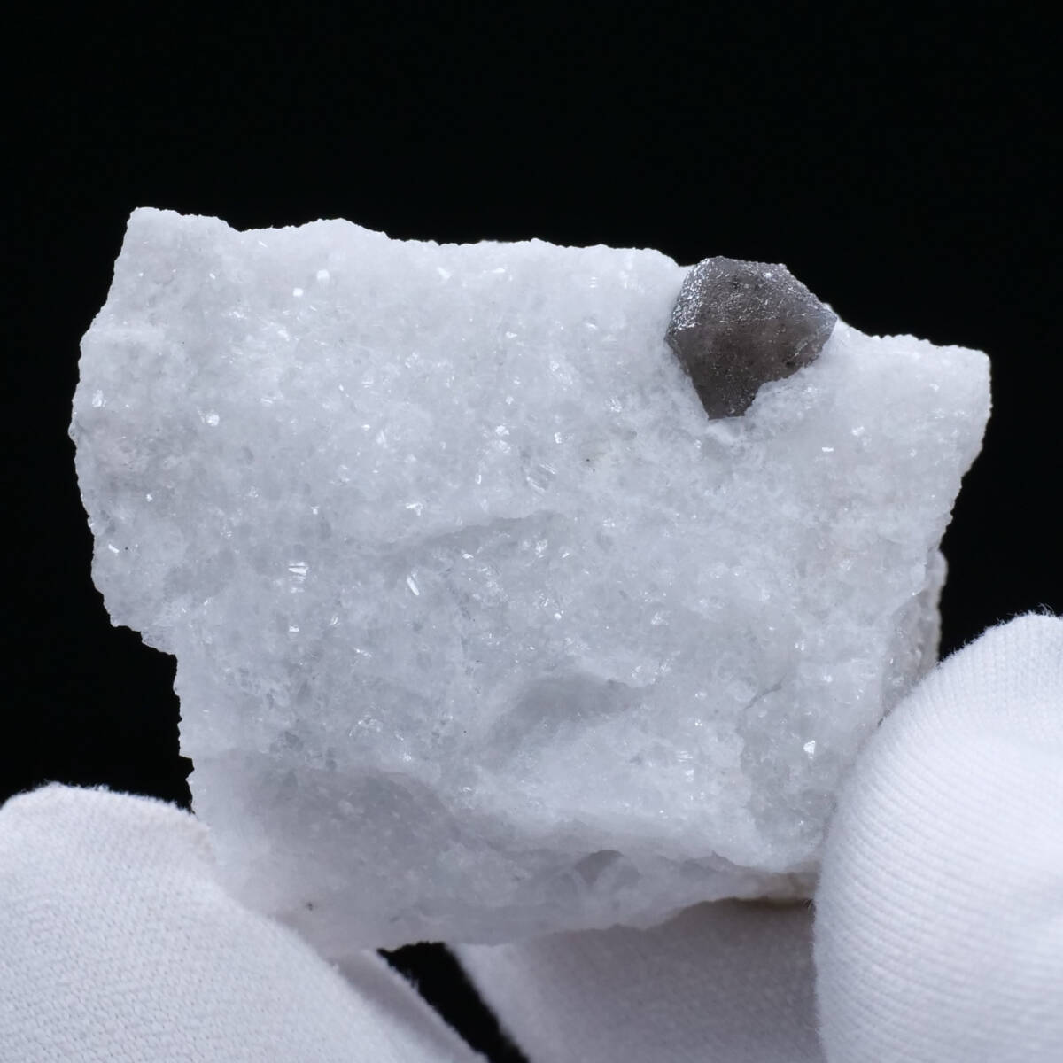 【鉱物 標本 黒水晶 結晶 原石】イタリア モリオン 母岩付き_画像5