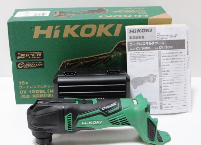 新品 送料込 HIKOKI ハイコーキ コードレス マルチツール CV18DBL(NN) 18V用 本体のみ_画像1