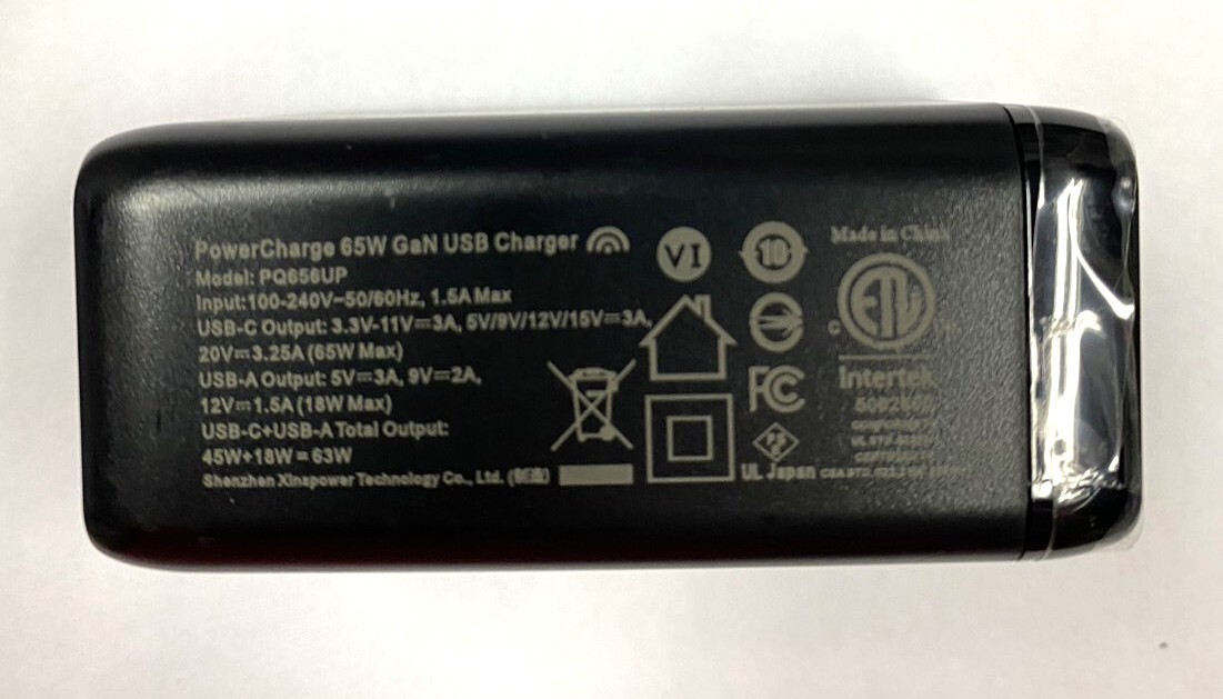 [Wiredix] 急速充電器 PD 充電器 65w ガリウム 小型 USB-C GaN QC3.0 充電器 Macbook Nintendo Switch iPhone ノートPC (am_4145-00)_画像4