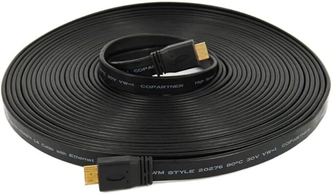 ハイスピード HDMI フラット ケーブル 15m Ver1.4 (PS4/Xbox One 対応)（1232-03）_画像1