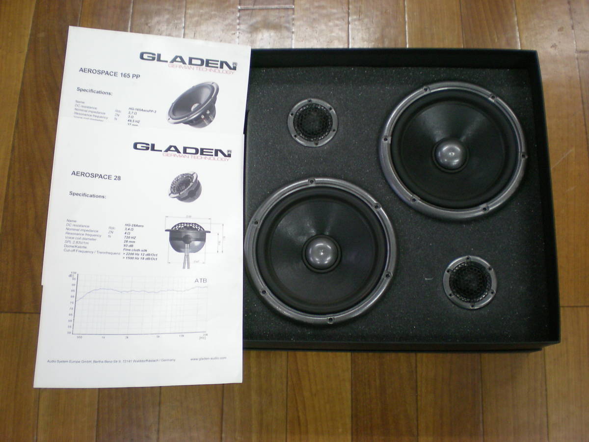中古 GLADEN 16 5cmセパレートスピーカー ZERO AEROSPACE 165 2 中古 GLADEN 16 5cmセパレートスピーカー ZERO AEROSPACE 165 2