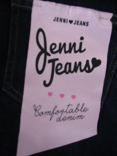 Jenni Jenni Heart рисунок . симпатичный Denim брюки 130 темно-синий 